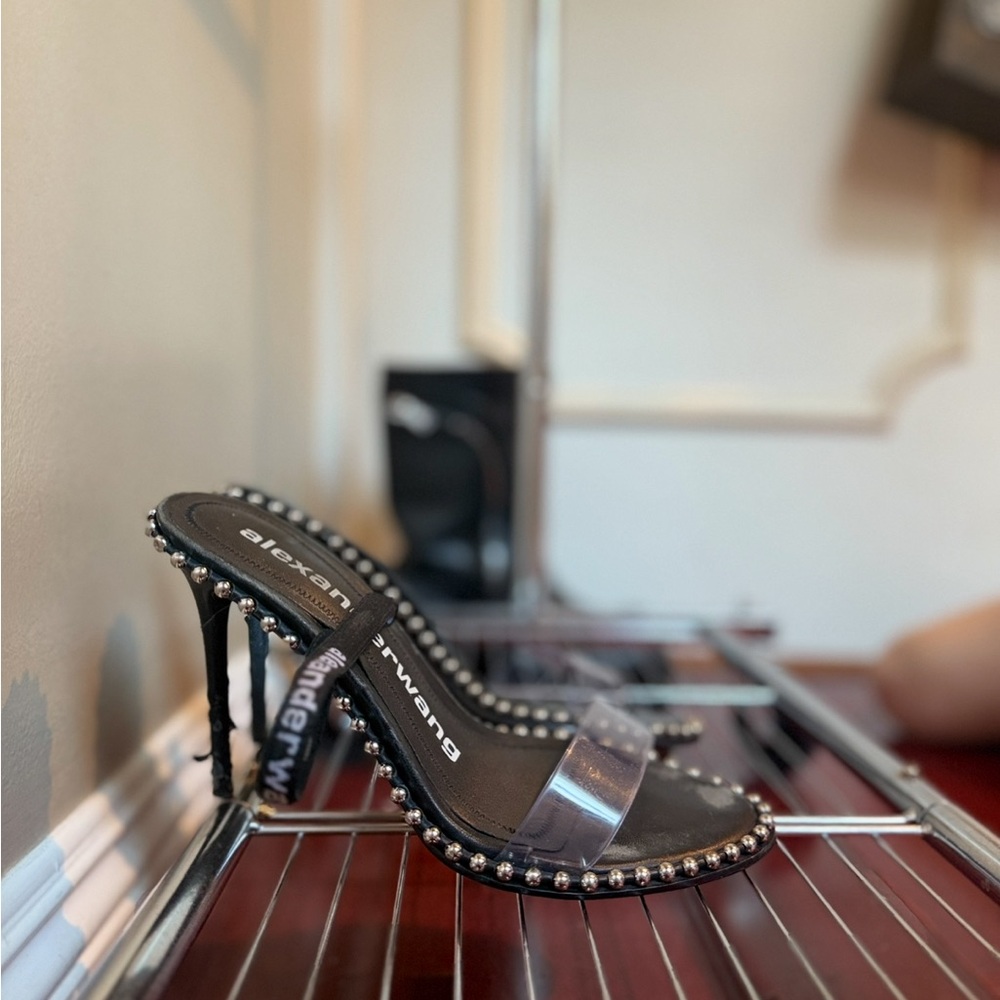 Alexander Wang Black and Silver Women's Heels
